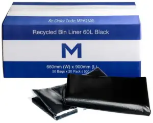 Matthews Recycled Bin Liner 60L 30mu
