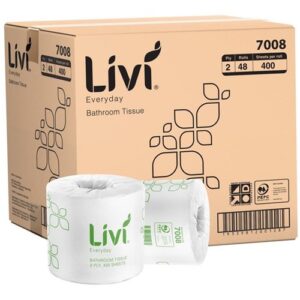 Livi 7008 Everyday 2 ply Toilet Paper 400 Sheet Wrapped