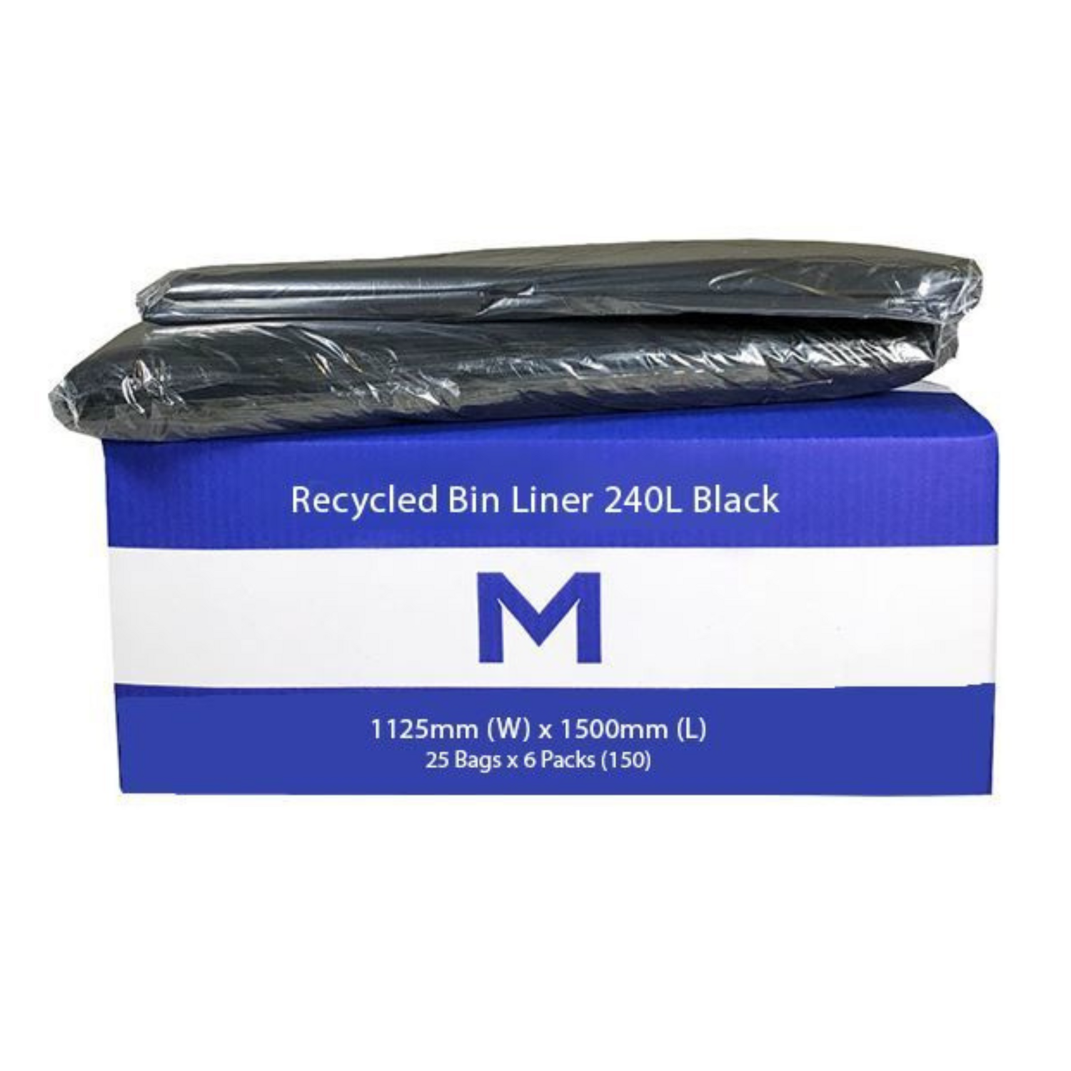 Matthews Recycled Bin Liner 240L 30Mu 1 Matthews Recycled Bin Liner 240L 30Mu