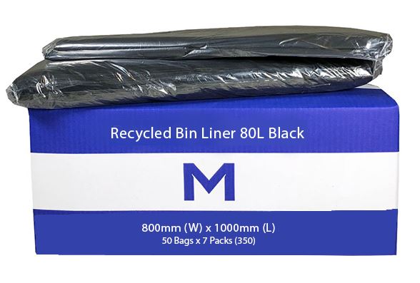 Matthews Recycled Bin Liner 80L 30Mu 1 Matthews Recycled Bin Liner 80L 30Mu